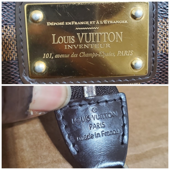 LOUIS VUITTON Damier Ebene Eva Clutch/Crossbody Bag - Picture 12 of 14